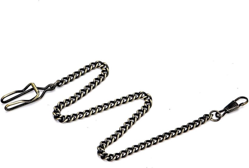 BoShiYa Pocket Watch Chains for Men Vintage Metal Albert Vest Chain Accessories/Color: Gold/Silver/Black/Bronze - Image 2